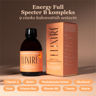 Elixiré prehranska dopolnila - naravna podpora imunskemu sistemu z vitamini in minerali.