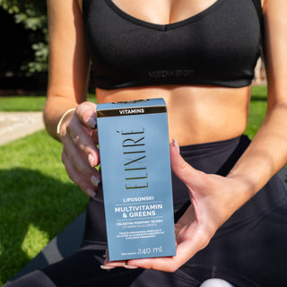 LIPOSOMSKI MULTIVITAMIN & GREENS, okus pomaranče, prehransko dopolnilo