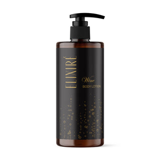 ELIXIRÉ Wine body lotion with Gold and Silver Radgona sparkling wine, enriched with natural ingredients to moisturise dry skin.
