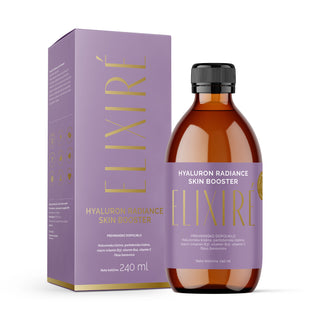 ELIXIRÉ HYALURON RADIANCE SKIN BOOSTER, aroma di mirtillo, integratore alimentare